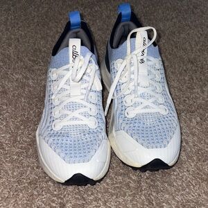 Allbirds Sky Blue and White Knit Sneakers